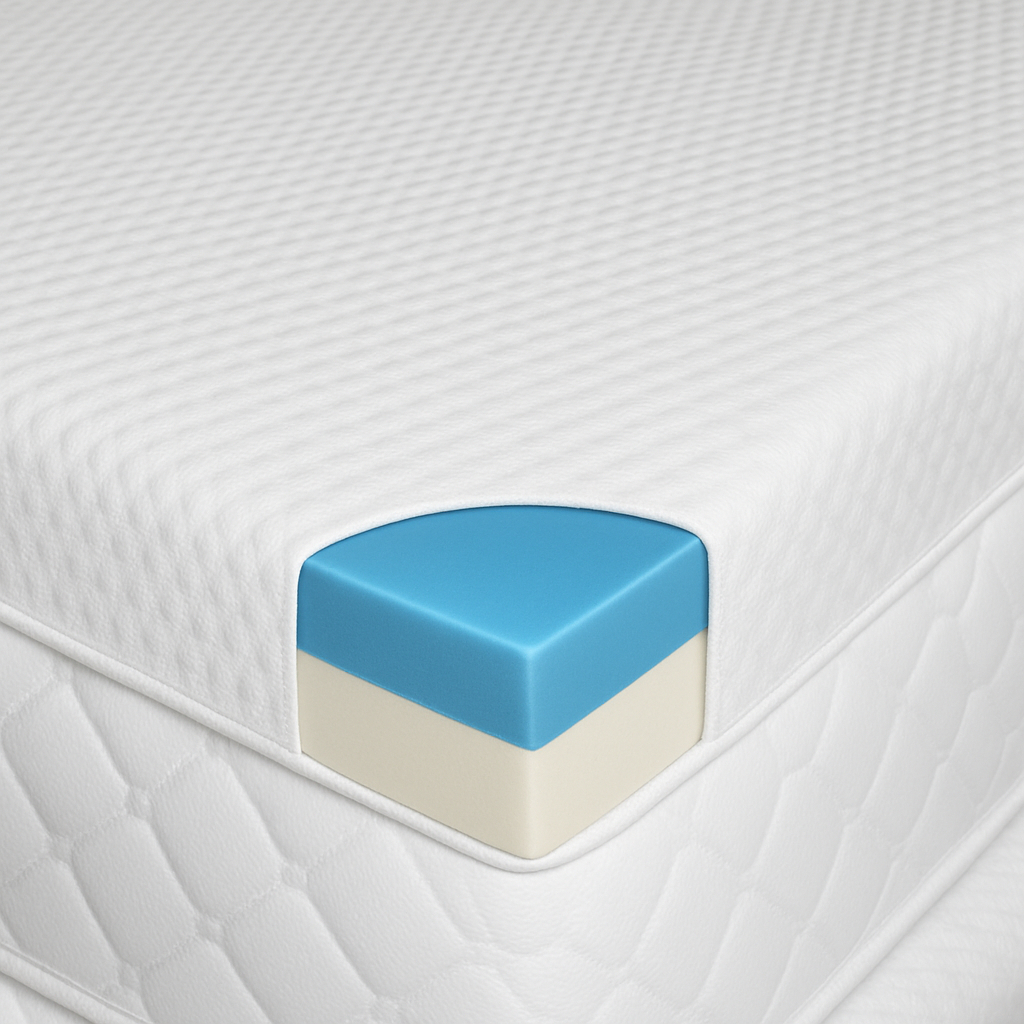 Matratzen Topper aus Gel- und Memory Schaum